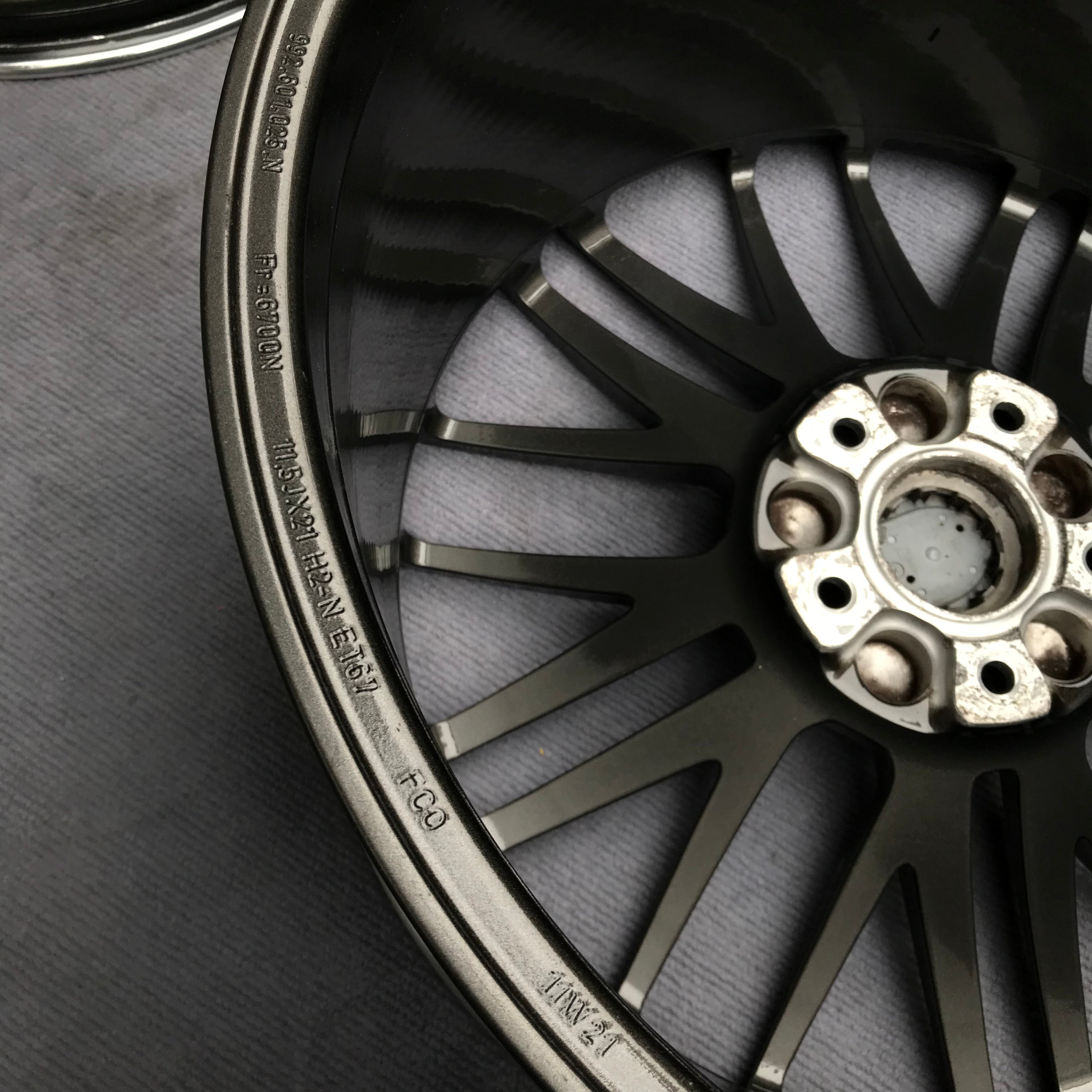 Porsche 911 original 20-inch front and 21-inch rear wheels